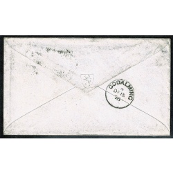 1d red letters in all four corners SG 43. 1878 envelope London to Godalming. 1d plate 199