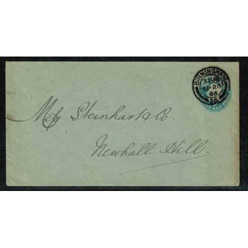 1902 ½d blue green STO envelope " Guest Keen Nettlefolds"