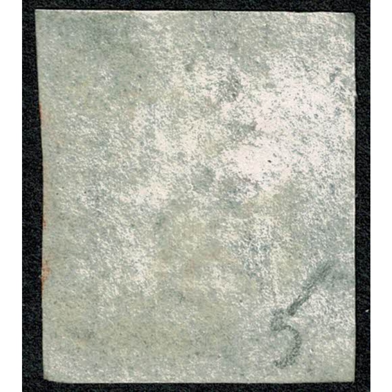 1d black "CE" Plate 5. Cancelled by neat virtually complete red Maltese cross. 4 good margins.