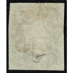 1d black "SE" Plate 5. Cancelled by red Maltese cross. 4 good to very large (top) margins.