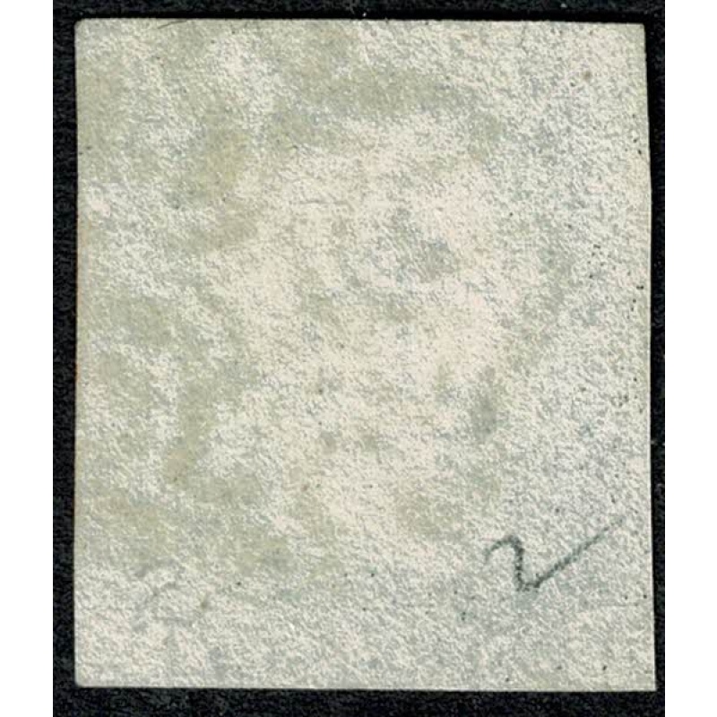 1d black "FI" Plate 2. Cancelled by red Maltese cross. 4 good to large margins.