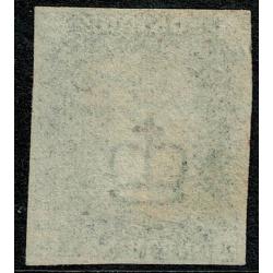 1d intense Black. Plate 8 "KE". Four margins cancelled by red Maltese Cross