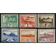 1940-43 Jersey Views.  Fine Used set of 6 values.SG 3-8