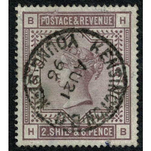 1883 2/6 lilac "HB". Fine used "Kensington" cds. SG 178