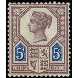 SG 207. 5d dull purple and blue Die I. Unmounted mint.