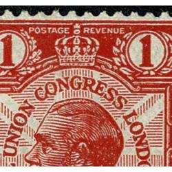 1929 PUC 1d scarlet. Plate K29 block with listed variety " Co joined" SG Spec. NCom6e
