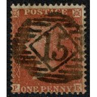 1d orange-red. "PE" Plate 48. Tansitional. SG 38. Spec. C9(2)