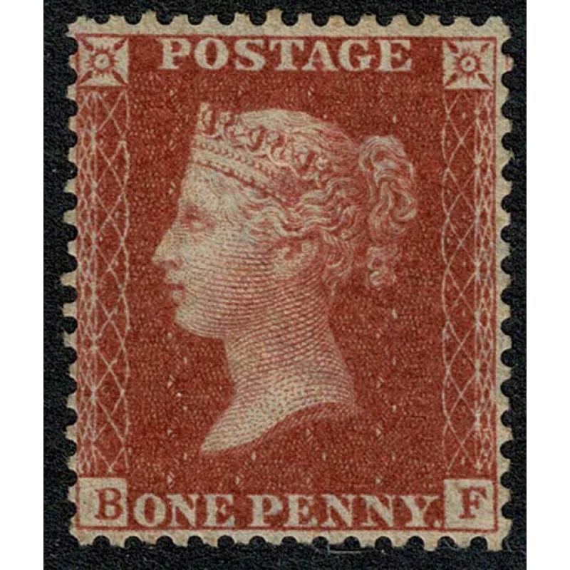 1d red. "BF" Plate 48. SG 40. Spec. C10. Mint