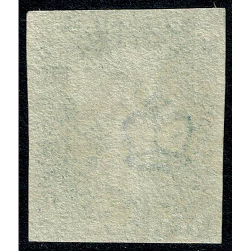 2d deep blue SG 4 Plate 2 "LB". Lightly cancelled by black Maltese Cross.