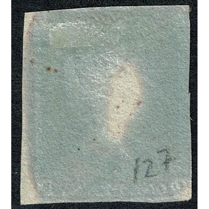 1841 1d Red "OL" Plate 127. Lavender tinted paper.